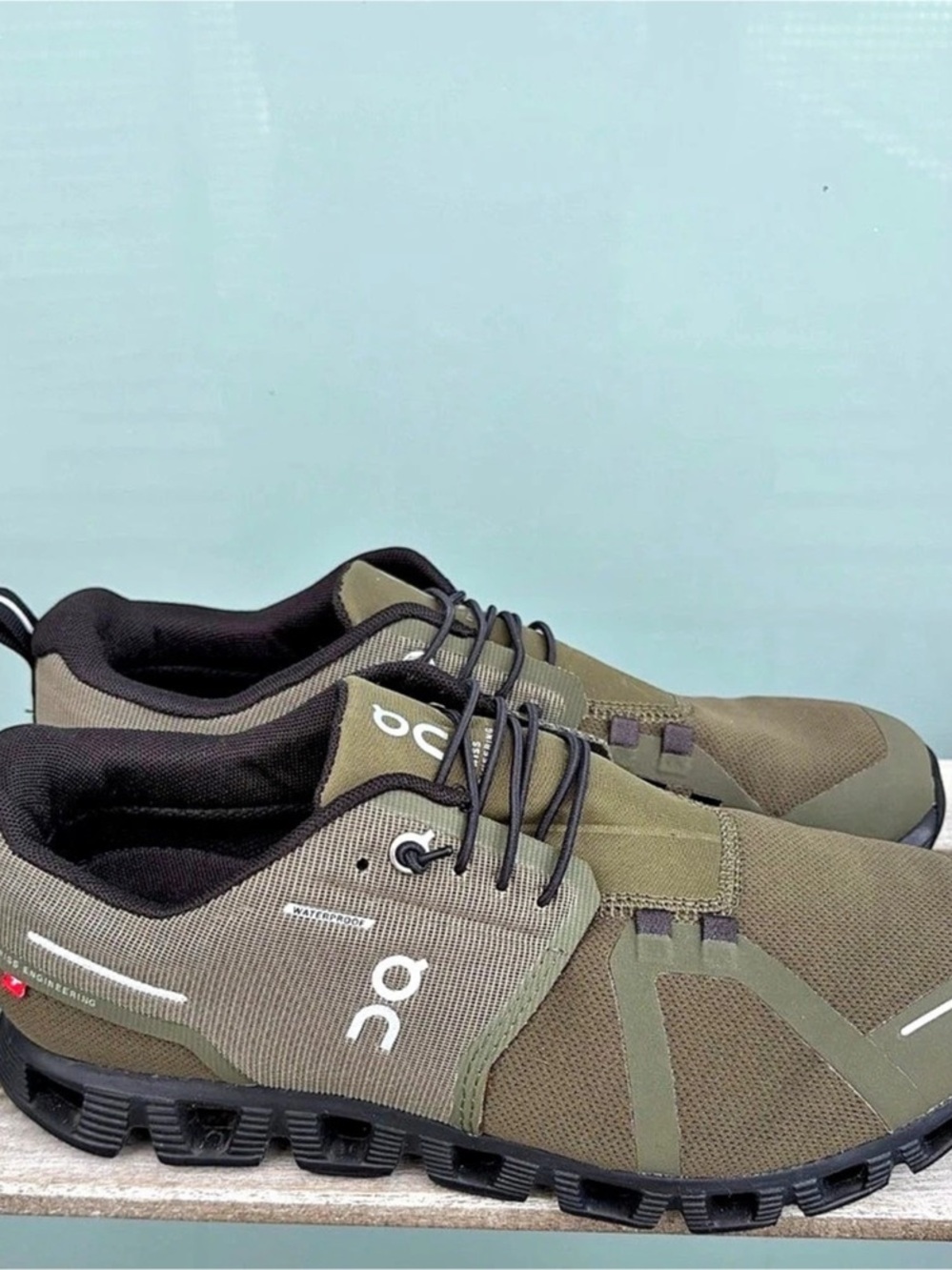 On Cloud 5 Waterproof Women's Sneakers Green & Black US W9